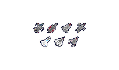 Starter Ships Pixel Badges