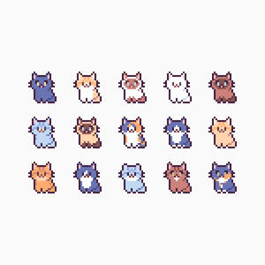 Chonky Kitties Pixel Badges