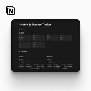 Notion Income & Expense Tracker