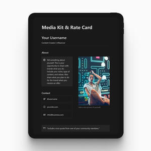 Notion Media Kit & Rate Card
